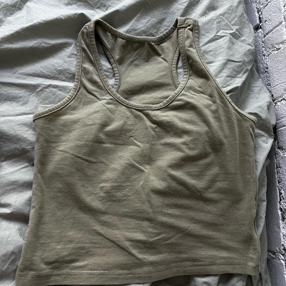 Olive Green Women's Racerback Tank Top